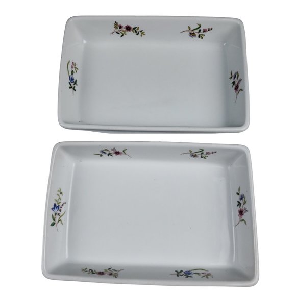BIA Cordon Bleu 2 Rectangle Personal Baking Dishes Versailles Margot Frieda - Picture 1 of 7